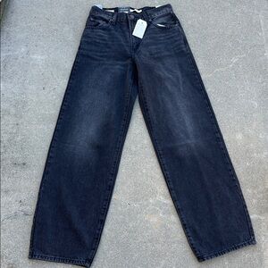 NWT Levi’s Premium Baggy Dad Women’s Jeans in Shrink Up - Black OVERSIZED FIT